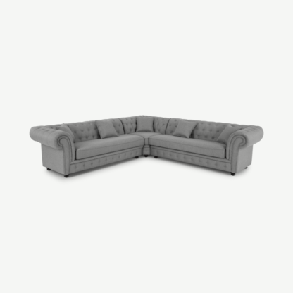 An Image of Branagh Corner Sofa, Pearl Grey