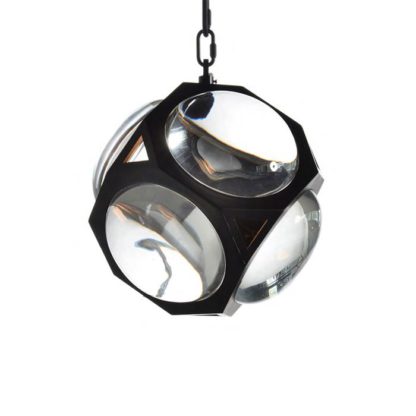 An Image of Timothy Oulton Iris Large Pendant, Matt Black