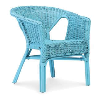 An Image of Wicker Loom Chairs in Blue