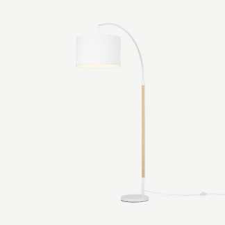 An Image of Kyle Overreach Floor Lamp, White