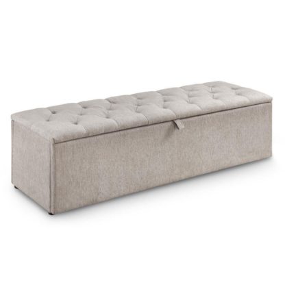 An Image of Ravello Mink Fabric Blanket Box