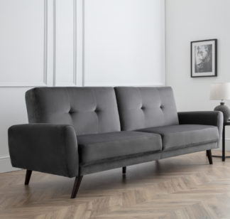 An Image of Monza Dark Grey Sofa Bed