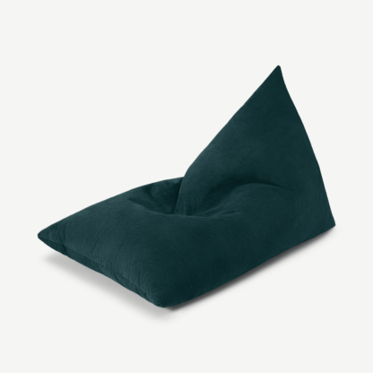 An Image of Andra Bean Bag, Pine Corduroy Velvet