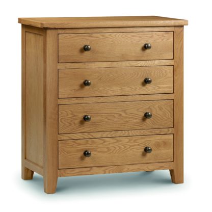 An Image of Marlborough Oak 4 Drawer Chest