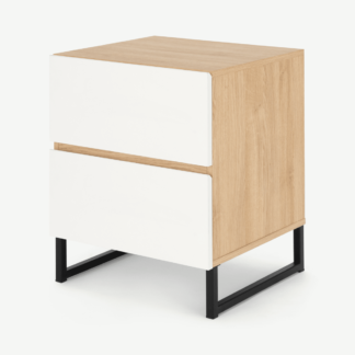 An Image of Hopkins Bedside, White and Oak Effect