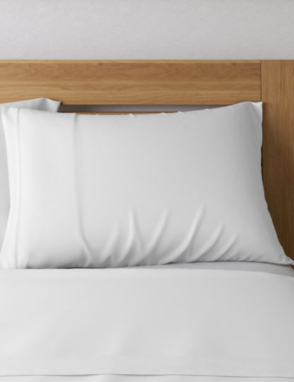 An Image of M&S 2 Pack Cotton Rich Percale Pillowcases