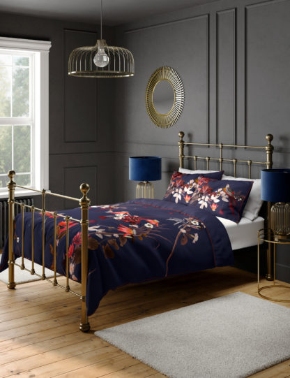 An Image of M&S Pure Cotton Floral Bedding Set