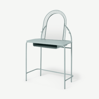 An Image of Oving Metal Dressing Table, Sky Grey