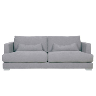 An Image of Flavin 2 Seater Sofa, Light Grey