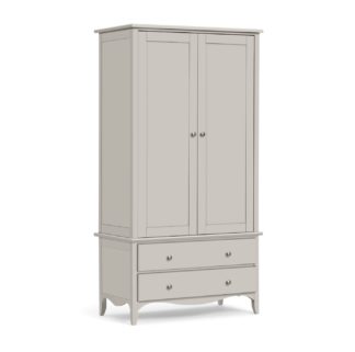 An Image of Habitat Margot 2 Door 2 Drawer Wardrobe - Grey