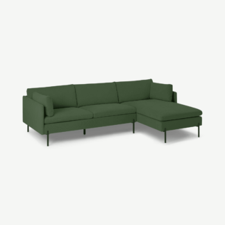 An Image of Zarina Right Hand Facing Chaise End Sofa, Meadow Corduroy Velvet