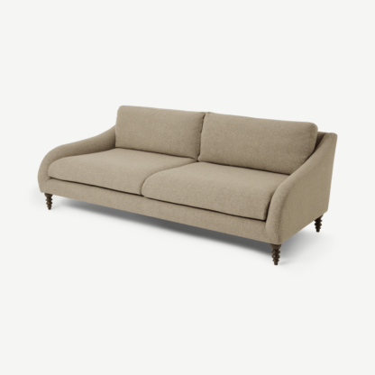 An Image of Andrin 3 Seater Sofa, Mink Recycled Weave