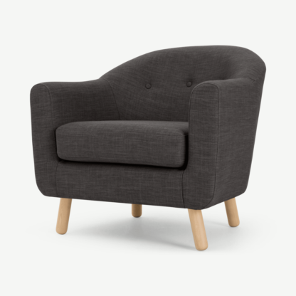 An Image of Lottie Armchair, Seal Grey