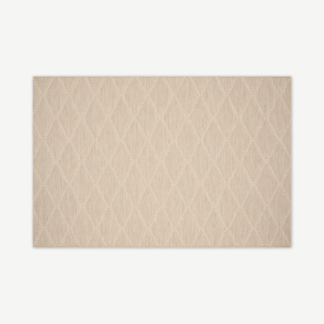 An Image of Vinonelo Indoor/Outdoor Rug, Large 160 x 230cm, Soft Taupe