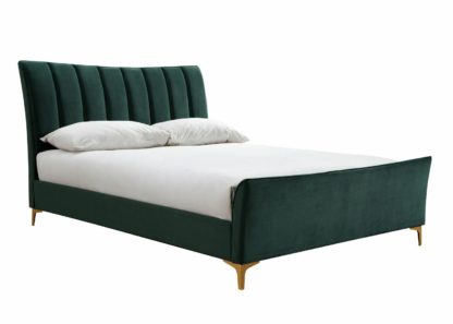 An Image of Birlea Clover Kingsize Bed Frame - Green