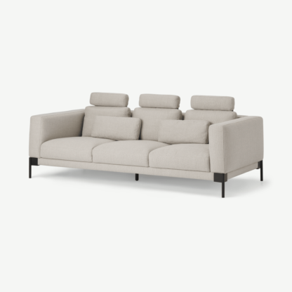 An Image of Daxton 3 Seater Sofa, Oat Weave