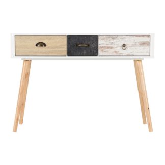 An Image of Nordic Console Table White