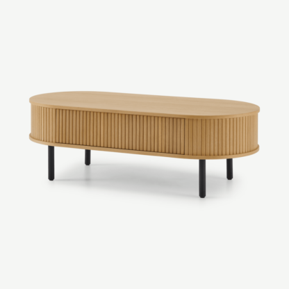 An Image of Tambo Storage Coffee Table, Oak