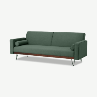 An Image of Warner Click Clack Sofa Bed, Alpine Green