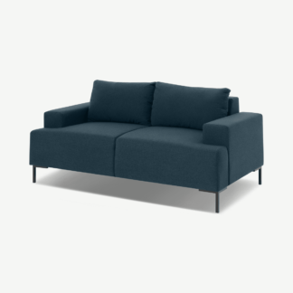An Image of Frederik 2 Seater Sofa, Aegean Blue