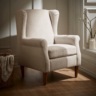 An Image of Oswald Sandstone Sherpa Armchair Sandstone