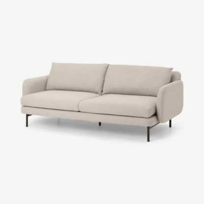 An Image of Miro 3 Seater Sofa, Oat Weave