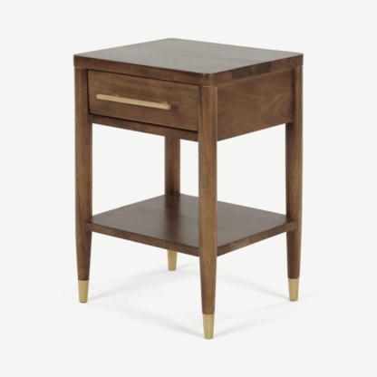 An Image of Hix Bedside Table, Mango & Brass