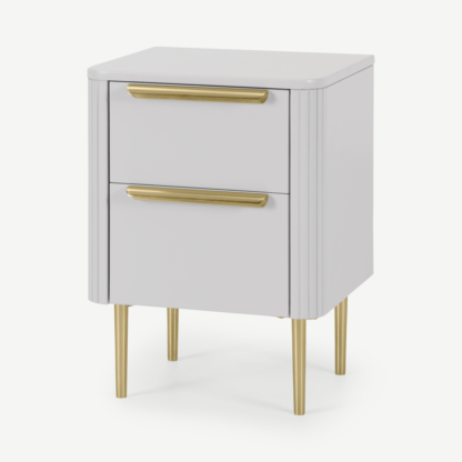 An Image of Ebro Bedside Table, Grey