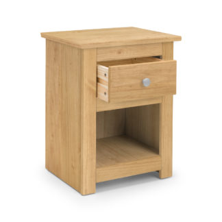 An Image of Radley Pine 1 Drawer Bedside Table