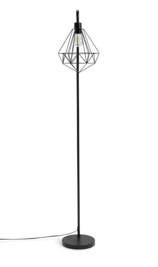 An Image of Habitat Kanso Floor Lamp - Black