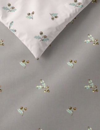 An Image of M&S Cotton Mix Acorn Bedding Set
