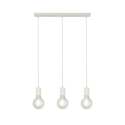 An Image of Jay 3 Light Ceiling Fitting - White
