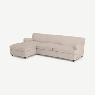 An Image of Orson Left Hand Facing Chaise End Sofa Bed, Natural Weave