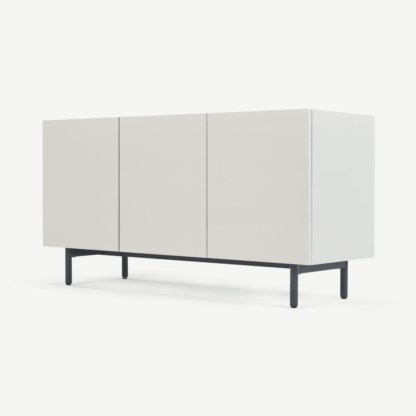 An Image of Mino Sideboard, Oak & Ivory White