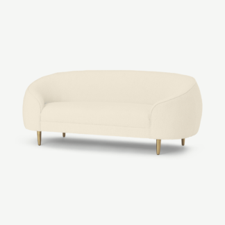 An Image of Trudy 2 Seater Sofa, Whitewash Boucle