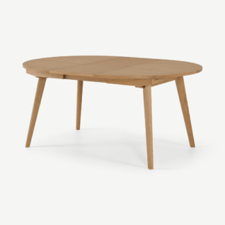 An Image of Wingrove 4-6 Seat Round to Oval Extending Dining Table, French Oak