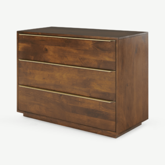 An Image of Anderson Chest of Drawers, Mango Wood & Brass