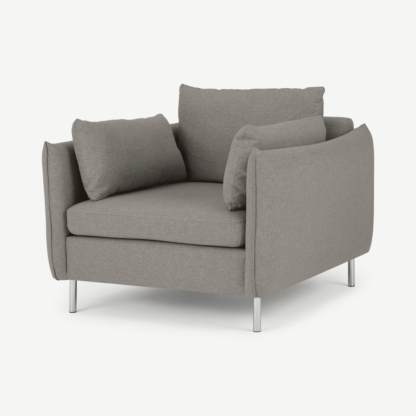 An Image of Vento Armchair, Manhattan Grey