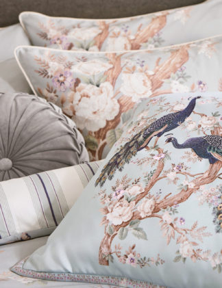 An Image of M&S Laura Ashley Pure Cotton Belvedere Sateen Bedding Set