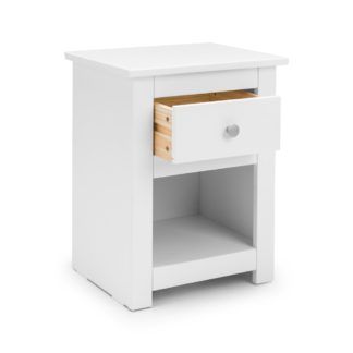 An Image of Radley White 1 Drawer Bedside Table