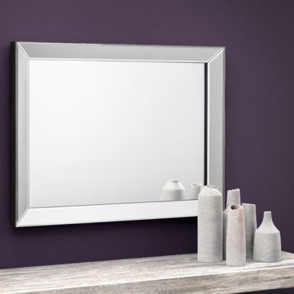 An Image of Soprano Rectangular Glass Wall Mirror - 60 x 80 cm