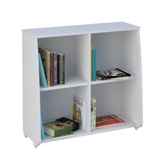 An Image of Loft Station White Wooden Bookcase