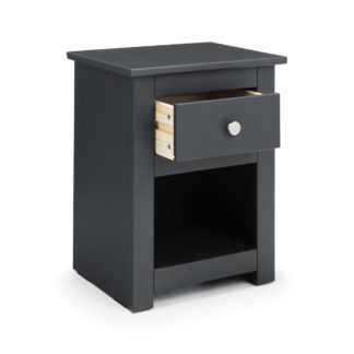 An Image of Radley Grey 1 Drawer Bedside Table