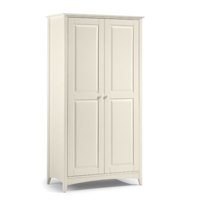 An Image of Cameo Stone White 2 Door Wardrobe