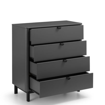 8b08665dcdccd475aed113a32fc1a0ab364af2900f9b219418b3a7c10a6cf3d3.jpg An Image of Chloe Grey Wooden 4 Drawer Chest