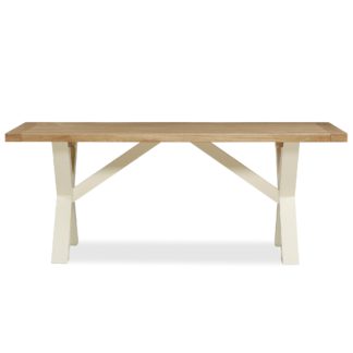 An Image of Wilby Cream Dining Table Cream
