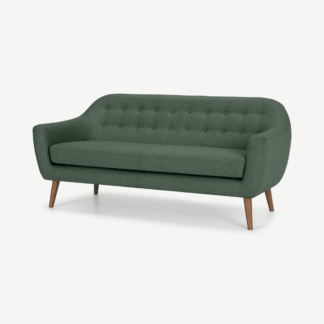 An Image of Ritchie 3 Seater Sofa, Darby Green