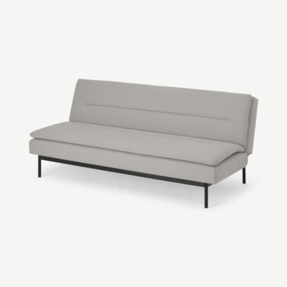 An Image of Stefan Click Clack Sofa Bed, Oslo Grey