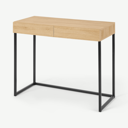 An Image of Hopkins Compact Desk, Oak Effect