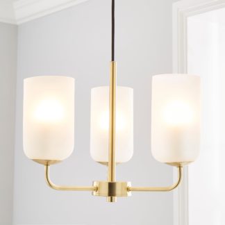 An Image of Palazzo Chrome 3 Light Ceiling Fitting Gold